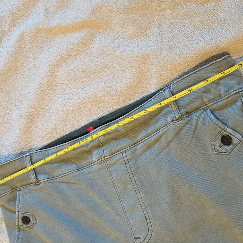 SPANX Stretch Twill Crop Wide Leg, Green 2x - Picture 7 of 14